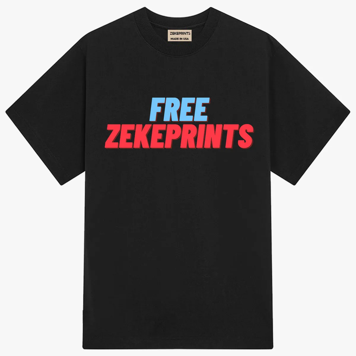 Free ZekePrints Tee - Black